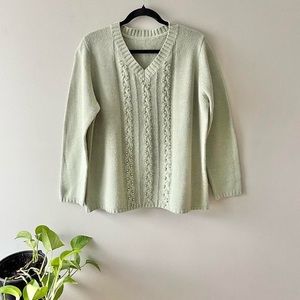 VINTAGE SAGE GREEN SWEATER